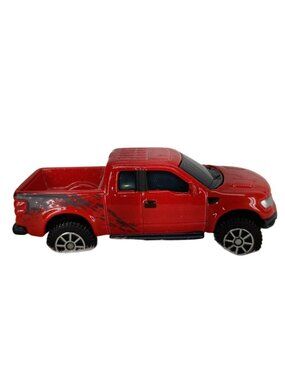Ford F-150 SVT Raptor Red Diecast Toy Truck By Maisto 1:64 Scale Collectible Mod